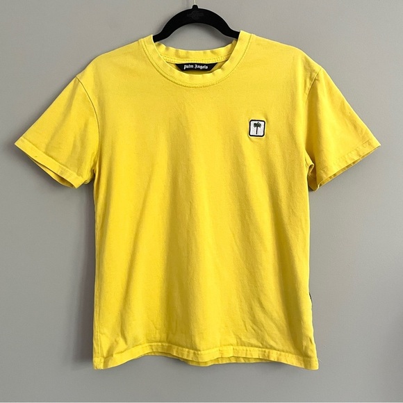 Palm Angels Yellow PXP Palm Patch T-shirt - Small, Authentic 🇮🇹 - Picture 15 of 16